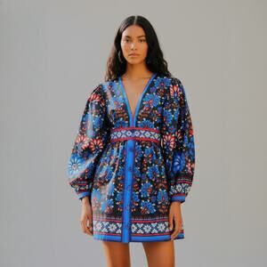 chinese dress ladies Black Coconut Grove Puff Sleeve Maxi Dress  FARM Rio